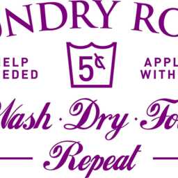 Laundry Room Decal, Mudroom Door Sign, Wash Dry Fold Wall Art, Farmhouse Quote Vintage - thumbnail 2