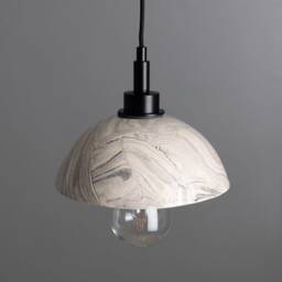 Kingii Marbled Ceramic Dome Bathroom Pendant Light 7.75'' Ip44 - thumbnail 3
