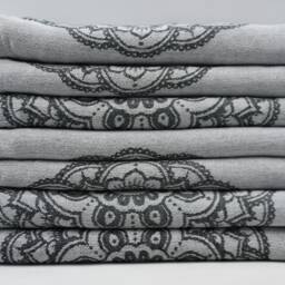 "Black Towel, Beach Towel, Turkish Peshtemal, Handmade Towel, Tribal Towel, 40""x67" - thumbnail 2