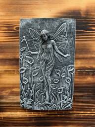 stone Garden Detailed Lily Fairy Angel Wall Hanging Plaque Ornament - thumbnail 1
