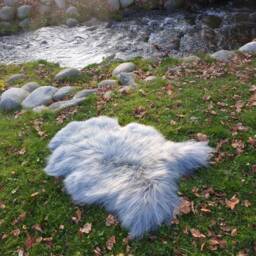 Real Sheepskin Rug, Grey Wool Blanket - Cozy Home Decor - thumbnail 2