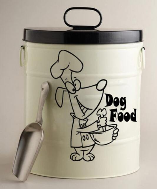 Wall Decals Dog Food Bone Casserole Chef Hat Decal Vinyl Sticker Art Home Decor Mural Kitchen Pet Shop Grooming Salon Ms422 - image 1