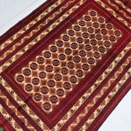 3x5 Handmade Afghan Rug - Golden Turkmen Khuaja Roshnai Rare Colors Tekke Design Bokhara Patterns Biljik Wool Bedroom - thumbnail 2