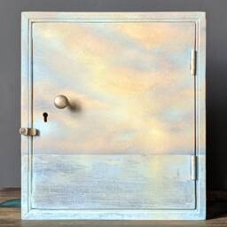 Sold ~ Commission Seascape Cabinet - thumbnail 2