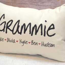 Grandmother Christmas, Personalized Pillow, Mothers Day Gift, Mom Gift, Christmas Mom, Grandparents Day, Gift For Her - thumbnail 2