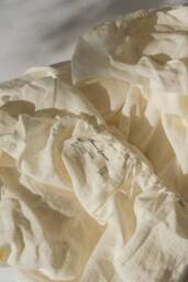 Linen Fitted Sheet in White. Deep Linen - thumbnail 1