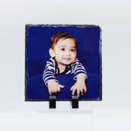 Personalised Custom Picture Frame, Personalised Family Photo Printed Rock Slate, Gift - thumbnail 2