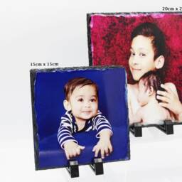 Personalised Custom Picture Frame, Personalised Family Photo Printed Rock Slate, Gift - thumbnail 3