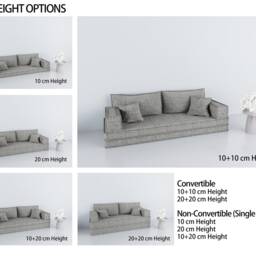 Custom Floor Sofa Set - Modular Sectional Couch, Washable Covers - thumbnail 2