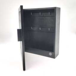 Black Wooden Key Box Nature-Inspired Cabinet, New Home Gift - thumbnail 3