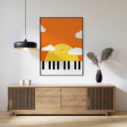 Music Print, Poster, Retro Gift, Wall Art, Gift For Lover, Musician, Vintage Art - thumbnail 3