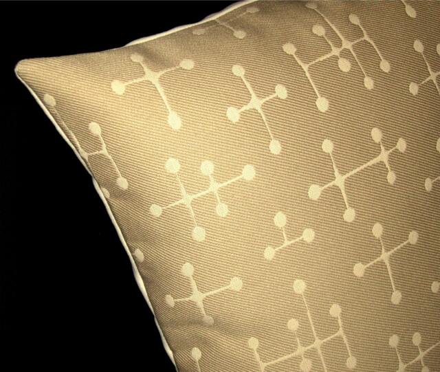 Eames Dot Throw Pillow Cover Sand Cream Maharam Fabric - image 1