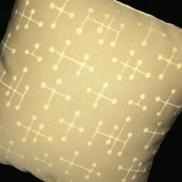 Eames Dot Throw Pillow Cover Sand Cream Maharam Fabric - thumbnail 2
