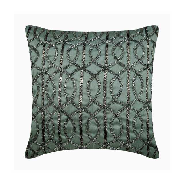 "Designer Lattice, Trellis Gray European Pillowcase 24""x24""/26""x26" - image 1