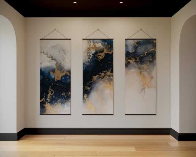 Colourful Marble Tapestry - Wall Hanging Unique Art - image 1