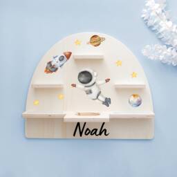 Tonie Shelf, Children's Room Decor, Christening, Girls' Room, Boys' Shelf Astronaut, Dragon, Mermaid, Toniebox 2 - thumbnail 1