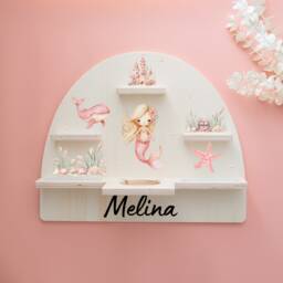 Tonie Shelf, Children's Room Decor, Christening, Girls' Room, Boys' Shelf Astronaut, Dragon, Mermaid, Toniebox 2 - thumbnail 2
