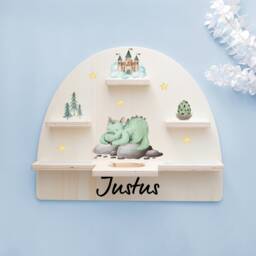 Tonie Shelf, Children's Room Decor, Christening, Girls' Room, Boys' Shelf Astronaut, Dragon, Mermaid, Toniebox 2 - thumbnail 3