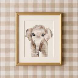 Watercolor Savanna Animal Prints Nursery Wall Art Gallery, Set Of 4, 5 Or 6 - thumbnail 3