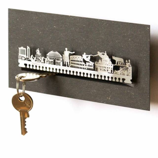 Rome Skyline Key Rack - Elegant Home Decor, Italian Souvenir - image 1