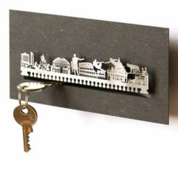 Rome Skyline Key Rack - Elegant Home Decor, Italian Souvenir - thumbnail 1