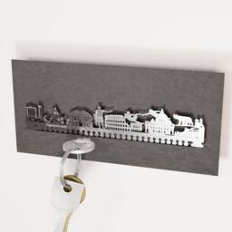 Rome Skyline Key Rack - Elegant Home Decor, Italian Souvenir - thumbnail 2
