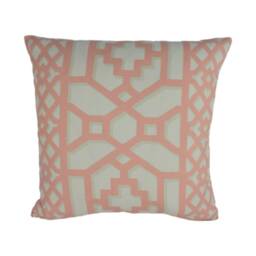 Schumacher - Zanzibar Trellis Coral Elsie De Wolfe Inspired Designer Cushion Cover Handmade Throw Pillow Luxury Home Decor - thumbnail 2