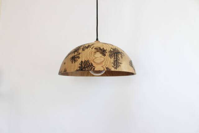 Large Rustic Wood Pendant Light, Unique Hanging Chandelier For Kitchen - image 1