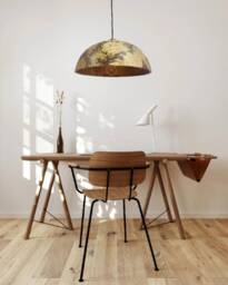 Large Rustic Wood Pendant Light, Unique Hanging Chandelier For Kitchen - thumbnail 2