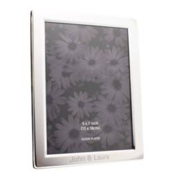 Beautifully Engraved Stainless Steel Photo Frame - Holds 7x5 Inch Photos - thumbnail 2
