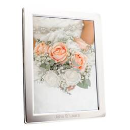 Beautifully Engraved Silver Plated Photo Frame - Holds 7x5 Inch Photos