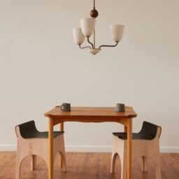 Mid Century Italian Brass Chandelier - Sputnik 3-Light Pendant - thumbnail 2