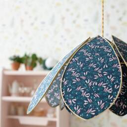 Double Flower Pendant Light - Night - thumbnail 2