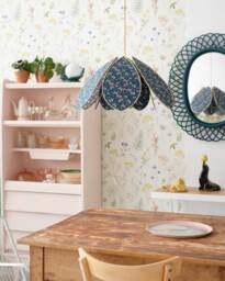 Double Flower Pendant Light - Night