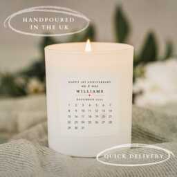 First Wedding Anniversary Candle Candles Gift Gifts 1st W - thumbnail 3