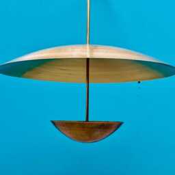 6 Light Elegance Brass Dish Chandelier Trending Lighting Piece Home Decor - thumbnail 2