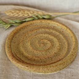 Sandstone Soap Dish, Yellow Ceramic Tray, Handmade Kitchen Pottery, Household Holder, Thrown Orange Dishes