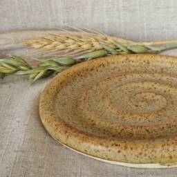 Sandstone Soap Dish, Yellow Ceramic Tray, Handmade Kitchen Pottery, Household Holder, Thrown Orange Dishes - thumbnail 2