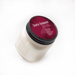 Santa Barbara -- Scented Soy Candle California Red Currant Lemon Peel Geranium Handmade Handpoured Mason Jar - thumbnail 2