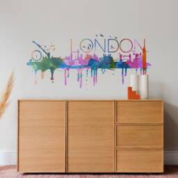 London Skyline, Cityscape, Decal, London, Office Art, City Wall - Skulonskwatstick - thumbnail 2
