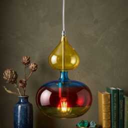 Pendant Lights Modern Fall Decor, Blown Glass Pendant, Light For Kitchen Island, Modern Hanging Lights, Glass Ceiling - thumbnail 2