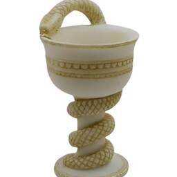 Bowl Of Hygieia Statue Greek Goddess Health Cast Marble Sculpture Pharmacy Graduation Gift Medical Doctor Altar Decor Handcrafted - thumbnail 3