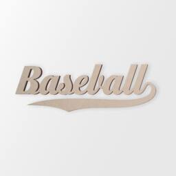 Baseball Wall Hanging Word Cutout - Cutout, Home Decor, Unfinished & Available in Many Sizes - thumbnail 3