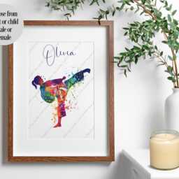 Martial Arts Print, Portrait, Gift, Gift For Him, Her, Karate Judo Mma, Kickboxing - thumbnail 3