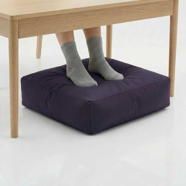 Purple Bean Bag Floor Cushion Square Indoor/Outdoor Pillow - 60cm - image 1