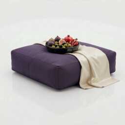 Purple Bean Bag Floor Cushion Square Indoor/Outdoor Pillow - 60cm - thumbnail 3