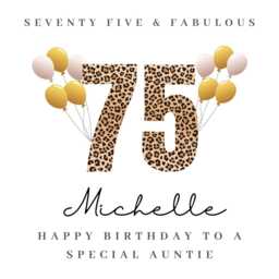 Personalised Auntie 75Th Birthday Candle Gift Card Hamper Cards B - thumbnail 4