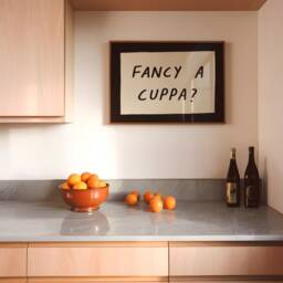 Fancy A Cuppa? Unframed Print - Kitchen Prints Decor Tea Drink Art Dining Room Horizontal Gifts - thumbnail 3