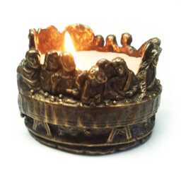 The Last Supper Bronze Candle V2 Big - thumbnail 2