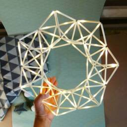 Modern Himmeli Wreath Nightlight Geometric Led Wall Lamp - thumbnail 2